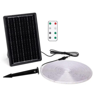 Solárny LED pás s diaľkovým ovládaním IP65